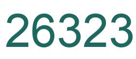 Number 26323 green image