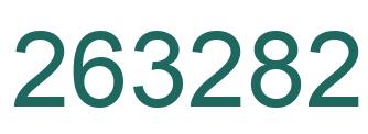 Number 263282 green image