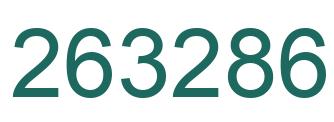 Number 263286 green image