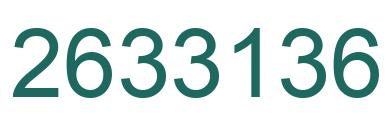 Número 2633136 imagen verde