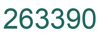 Number 263390 green image