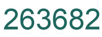 Number 263682 green image
