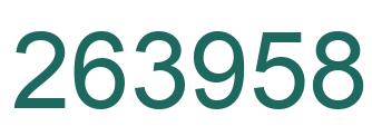 Número 263958 imagen verde