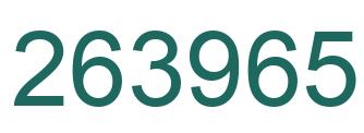 Número 263965 imagen verde