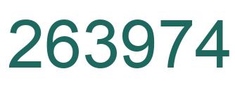 Número 263974 imagen verde