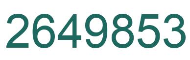 Número 2649853 imagen verde