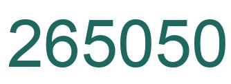 Número 265050 imagen verde