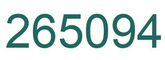 Número 265094 imagen verde