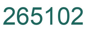 Número 265102 imagen verde