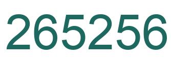 Número 265256 imagen verde