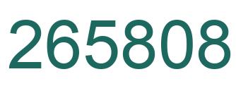 Número 265808 imagen verde