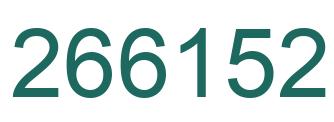 Number 266152 green image