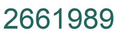 Number 2661989 green image