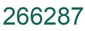 Número 266287 imagen verde