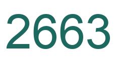 Number 2663 green image