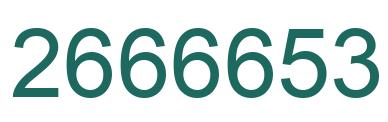 Number 2666653 green image