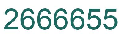 Number 2666655 green image
