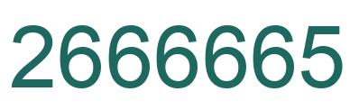 Número 2666665 imagen verde