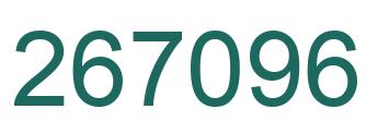 Number 267096 green image