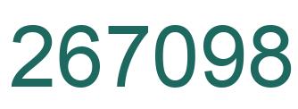 Number 267098 green image