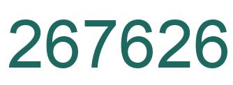 Number 267626 green image