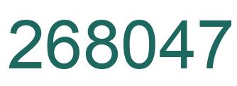 Número 268047 imagen verde