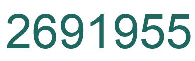 Number 2691955 green image
