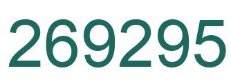 Number 269295 green image