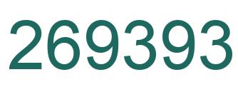 Number 269393 green image