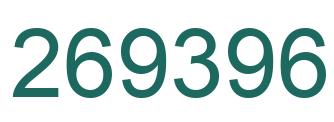 Number 269396 green image