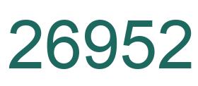 Zahl 26952 grün bild