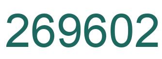 Number 269602 green image