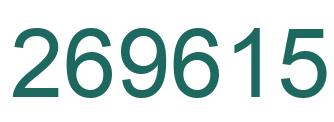 Número 269615 imagen verde