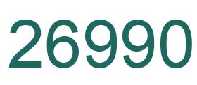 Number 26990 green image