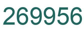 Number 269956 green image