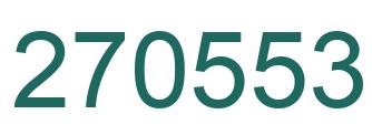 Number 270553 green image