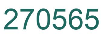 Number 270565 green image