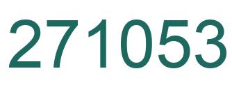 Number 271053 green image