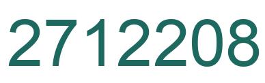 Number 2712208 green image