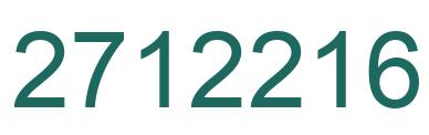 Número 2712216 imagen verde