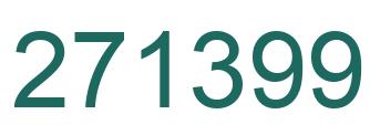 Number 271399 green image