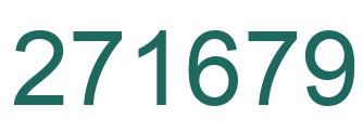 Number 271679 green image