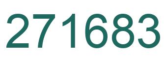 Number 271683 green image