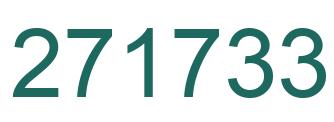 Number 271733 green image