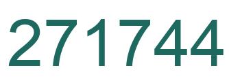 Number 271744 green image