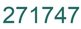 Number 271747 green image