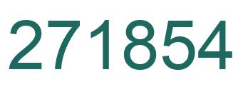 Number 271854 green image