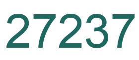 Zahl 27237 grün bild
