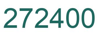 Número 272400 imagen verde