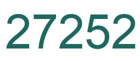 Zahl 27252 grün bild